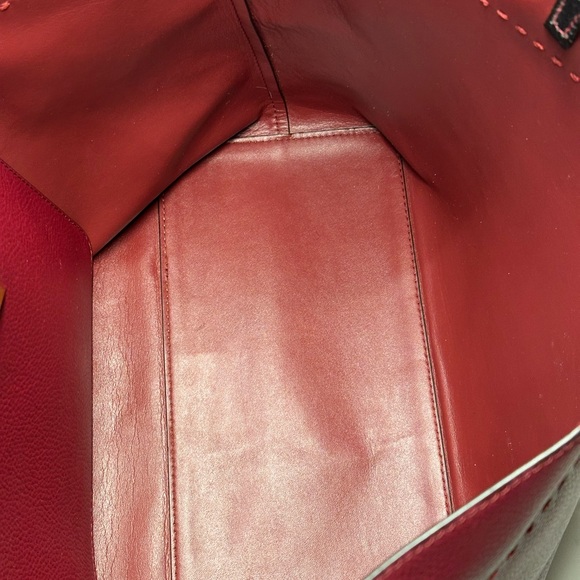 Tory Burch McGraw Imperial Leather Tote Garnet - Picture 14 of 15